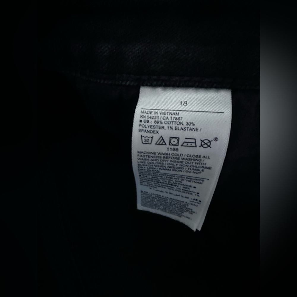 Old Navy High Rise Super Skinny Black Jeans Size 18 Women’s Black Denim - Picture 7 of 14